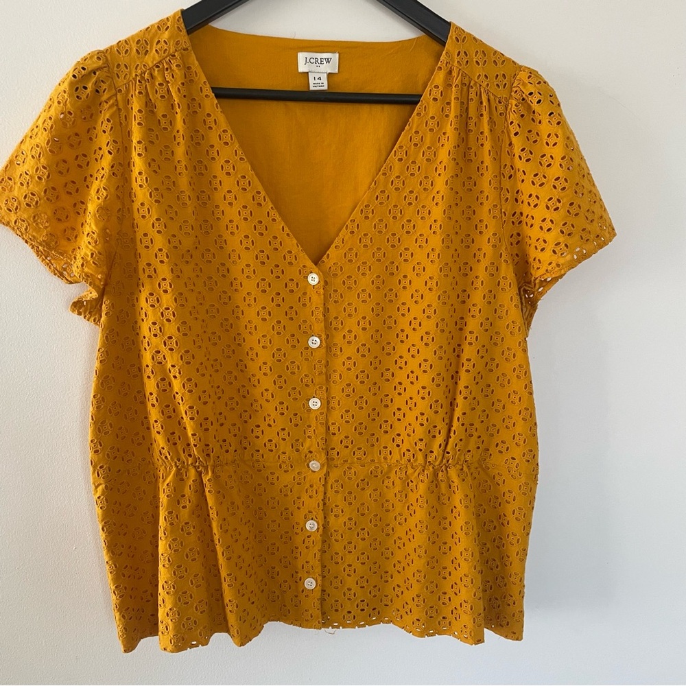 Beautiful JCrew eyelet top